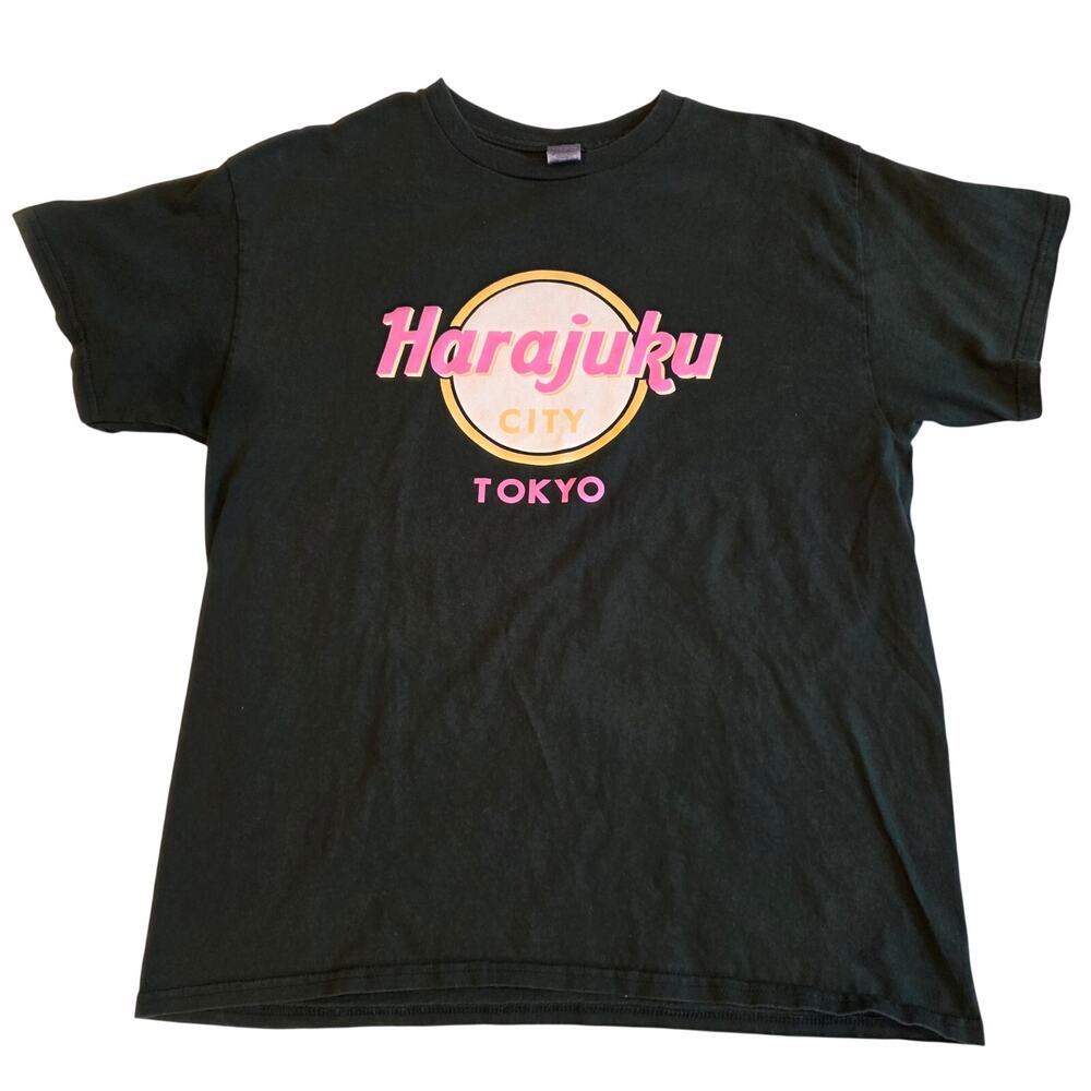 Hard‎ Rock Cafe Harajuku City Tokyo T-Shirt Forest Green Large Kawaii